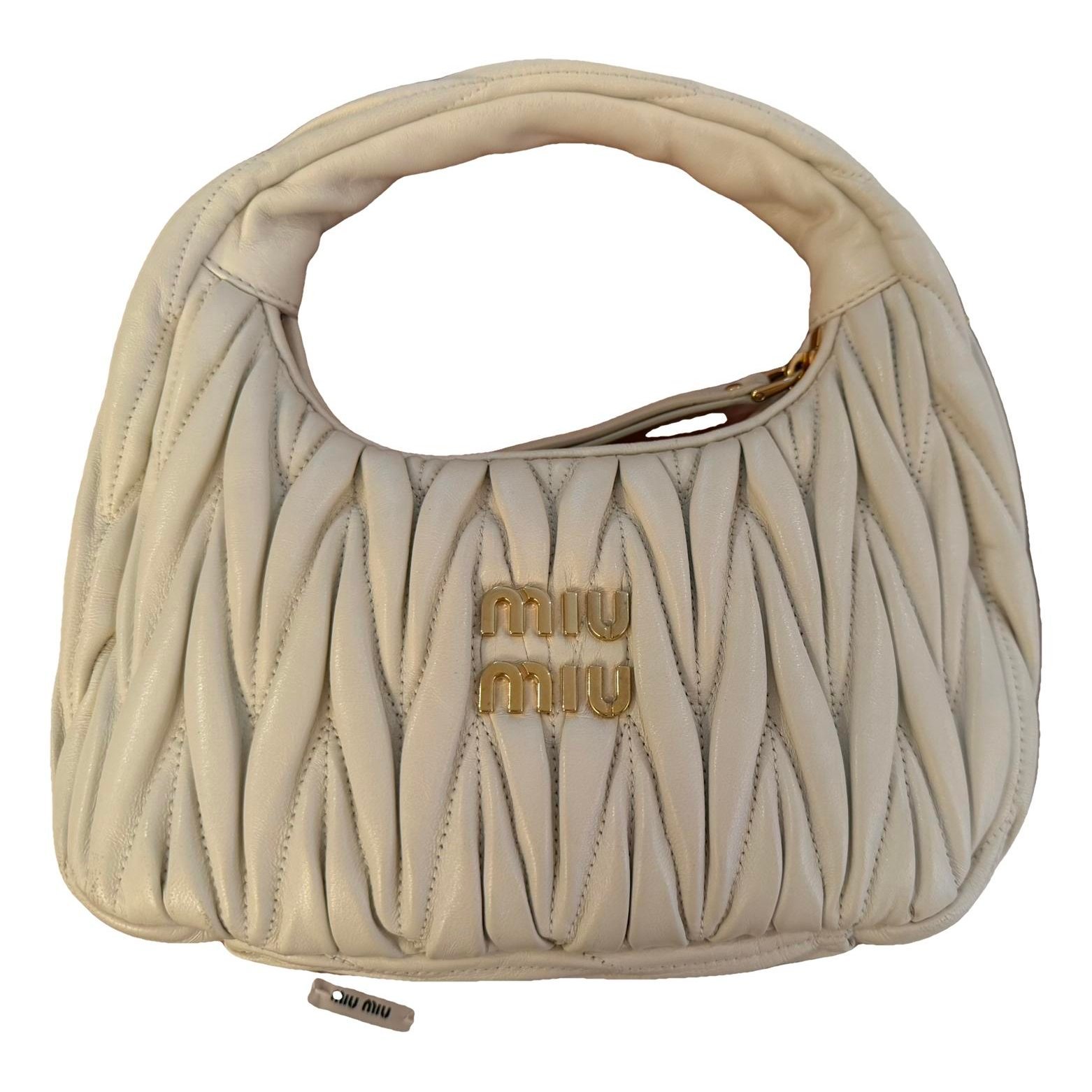 Miu Wander leather handbag