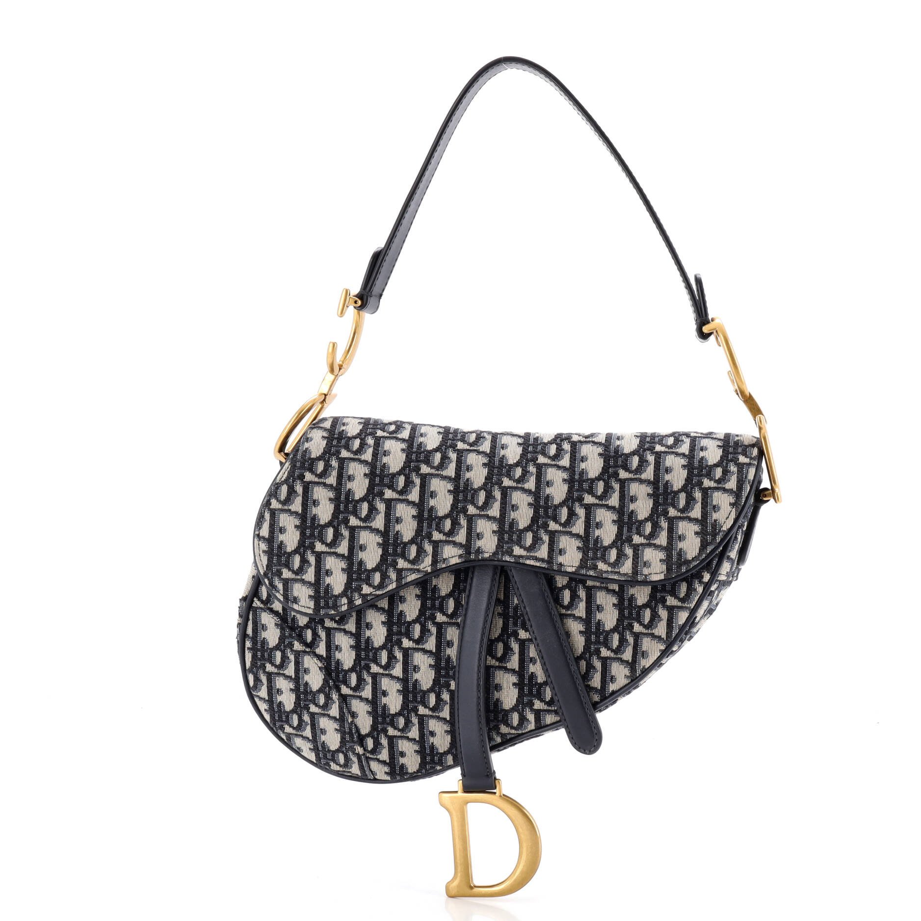 Dior Saddle Handbag Oblique Canvas Medium
