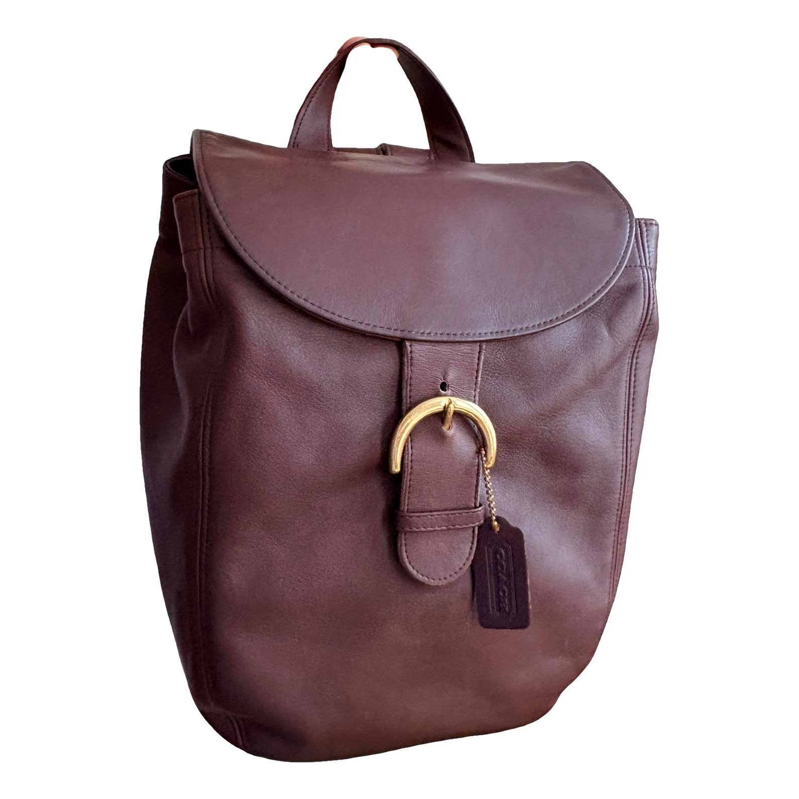 Leather backpack