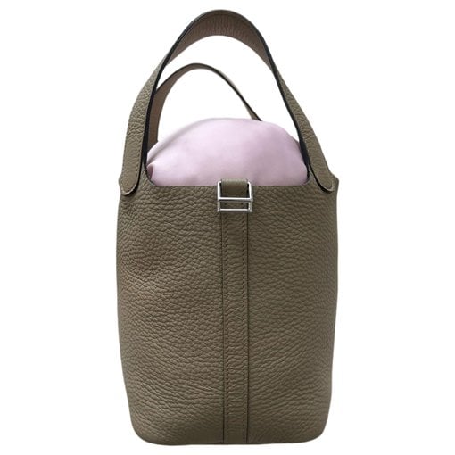 Picotin leather tote