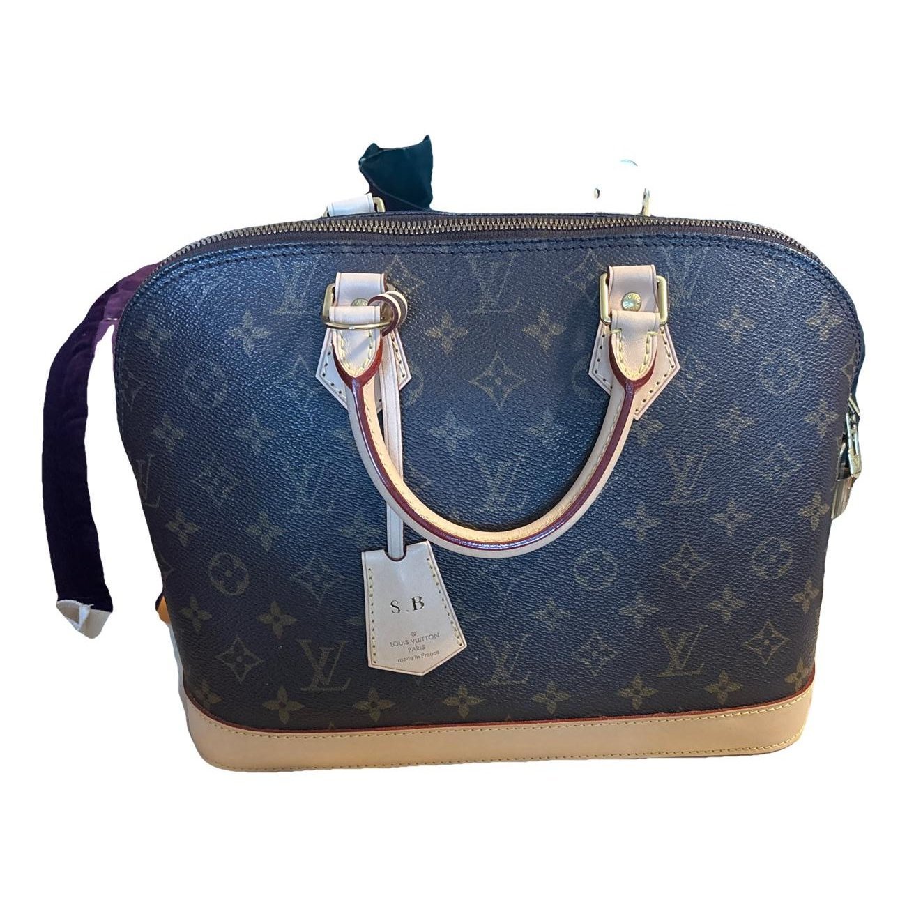 Alma leather handbag