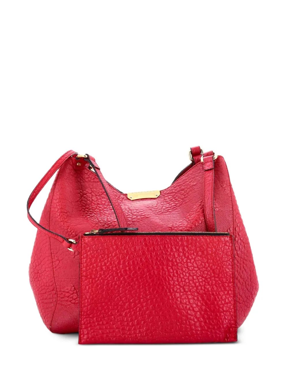 Canter Tote Check Embossed Leather Small shoulder bag