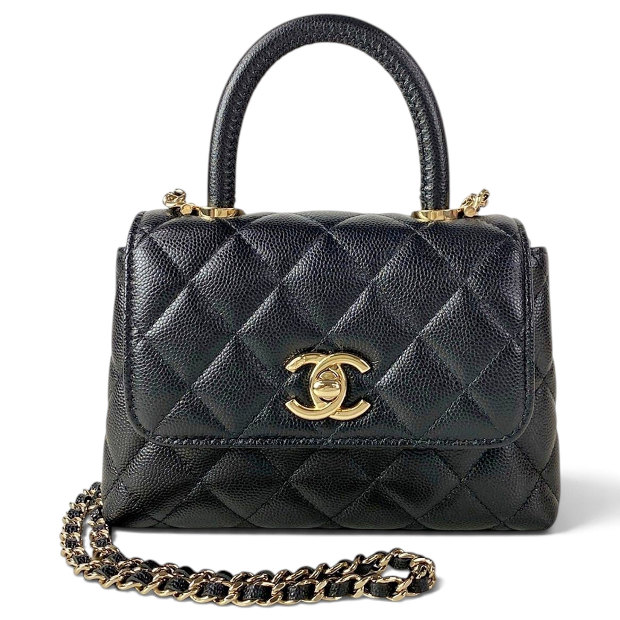 Coco Handle leather handbag