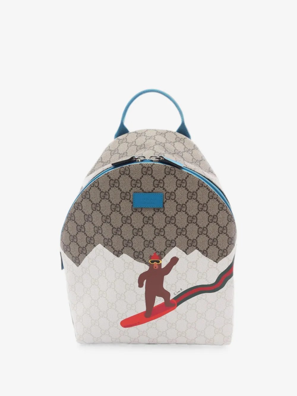 GG bear-print backpack