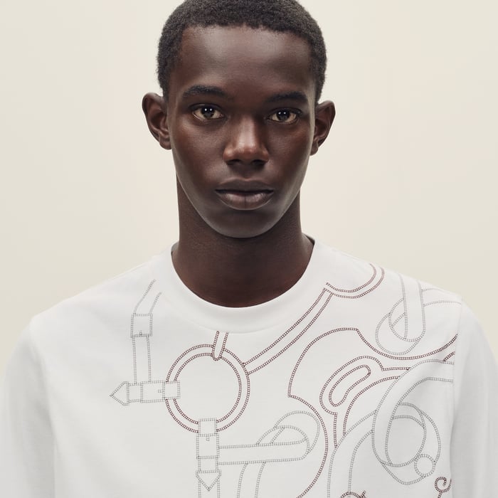 Blanc "Eperon d'Or" T-shirt