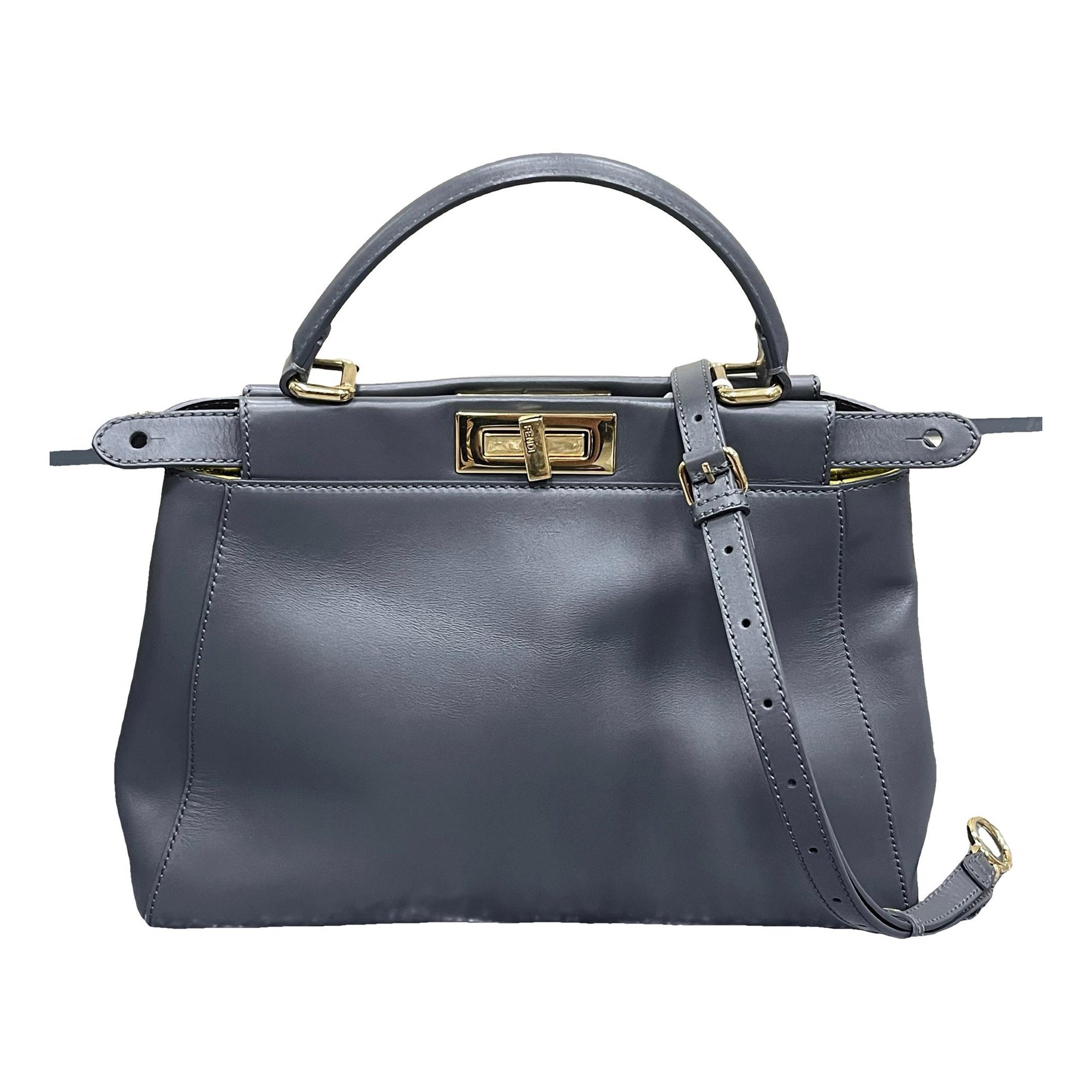 Peekaboo leather handbag