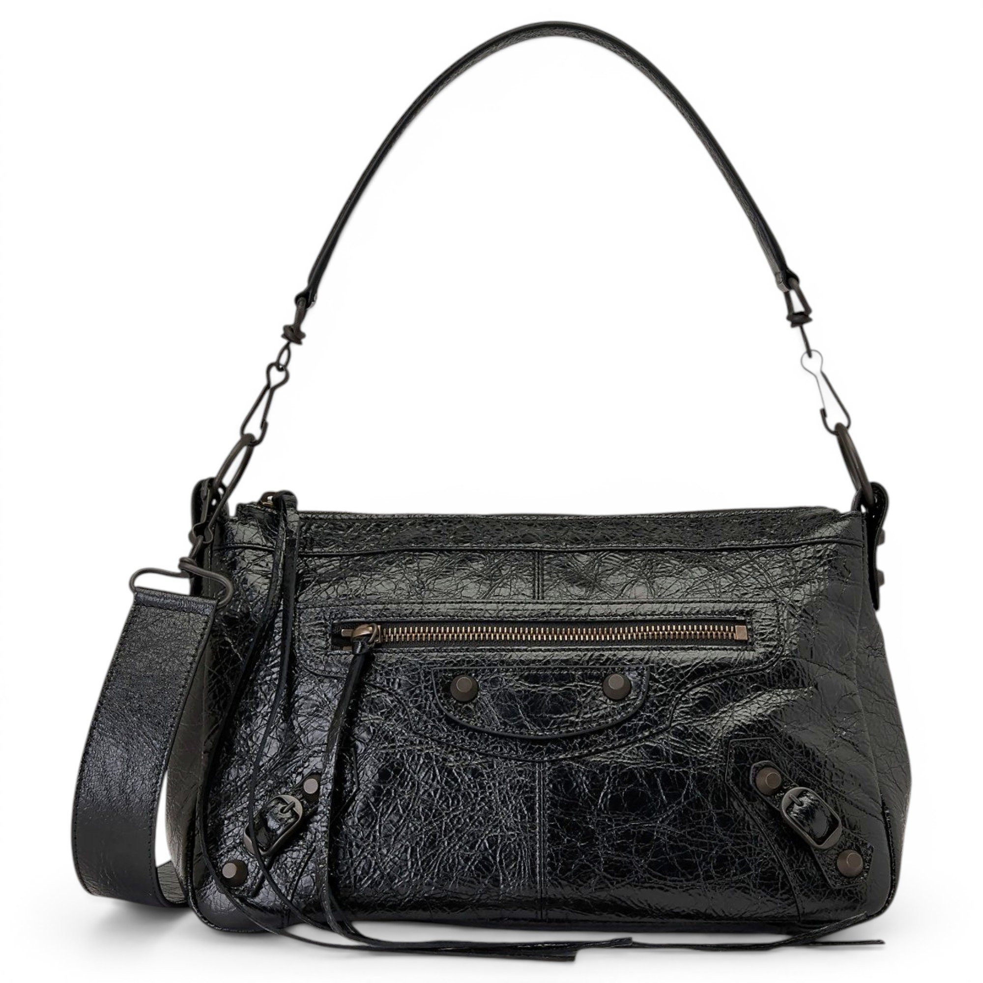 City leather handbag