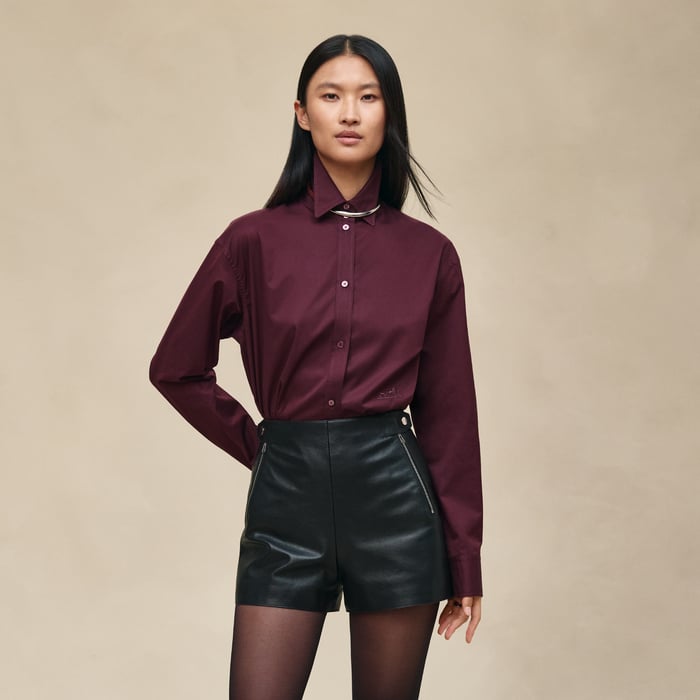 Noir Leather Shorts