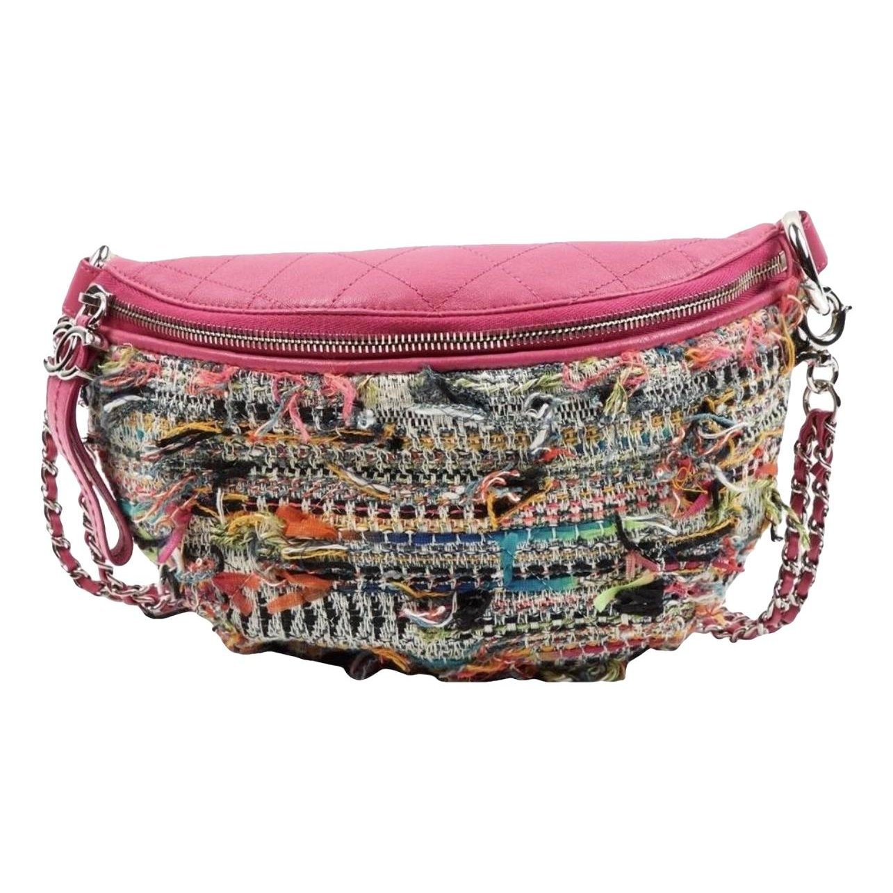 All About Chains tweed handbag