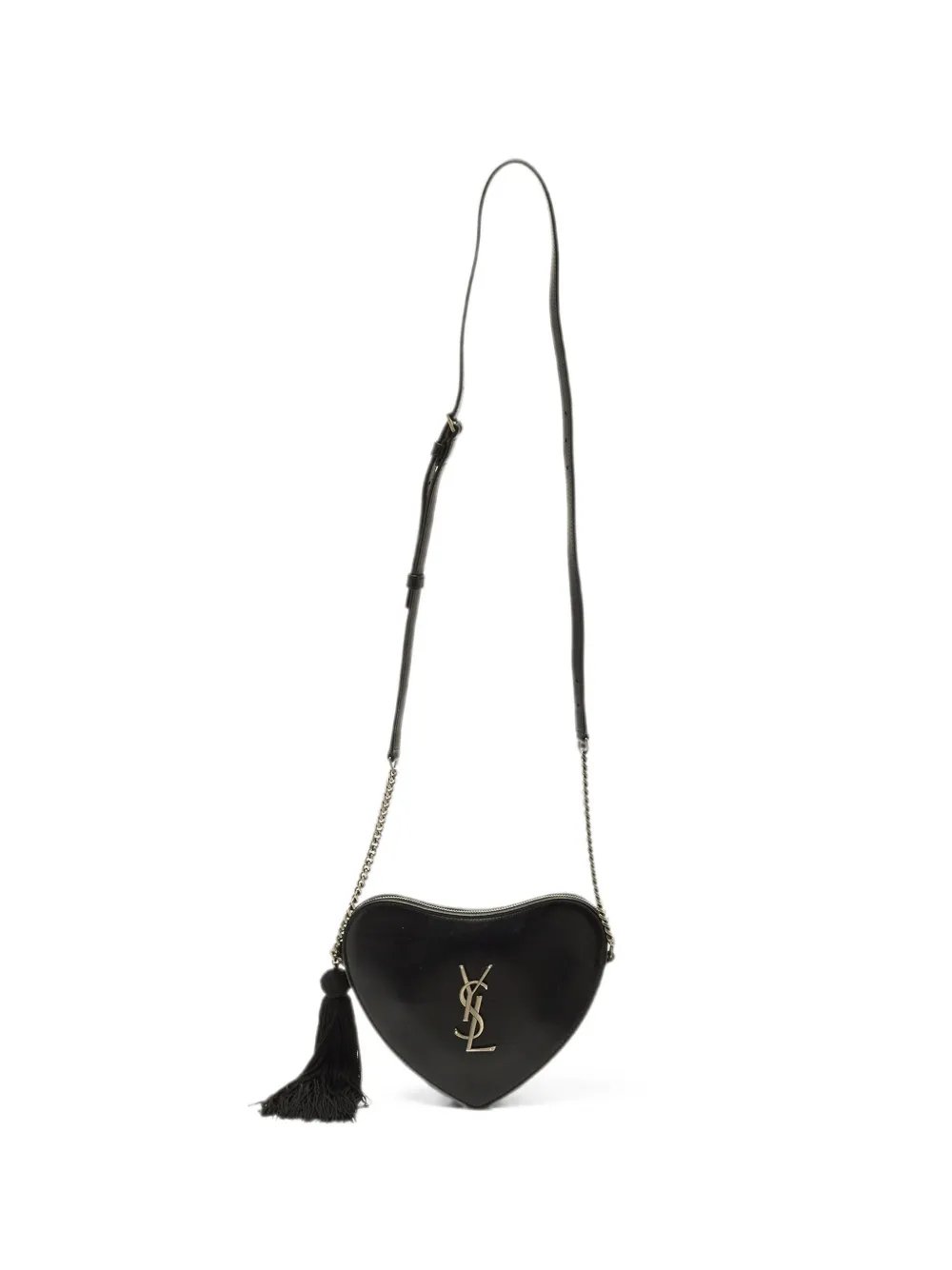 2018 Heart chain-strap leather crossbody bag