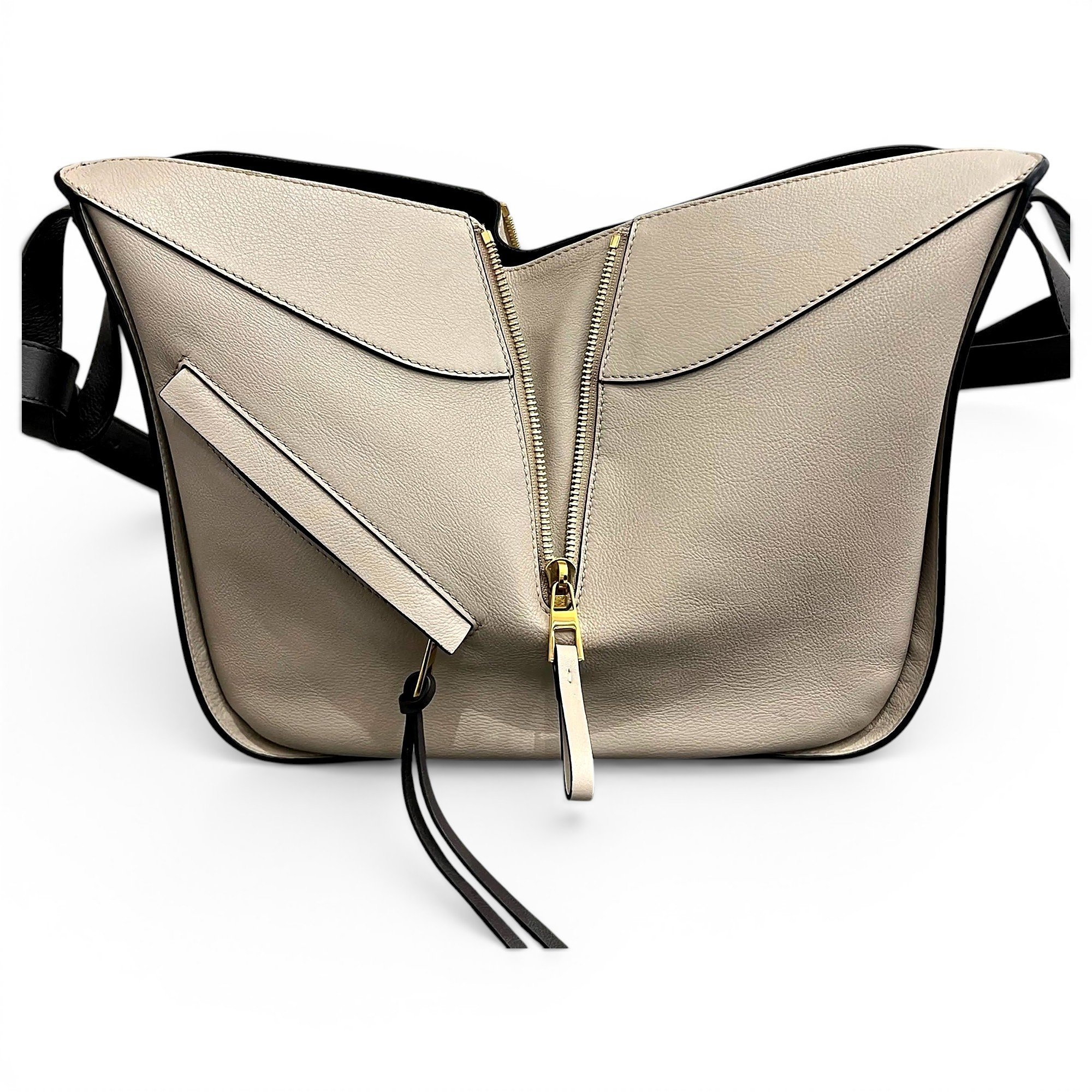 Hammock leather handbag