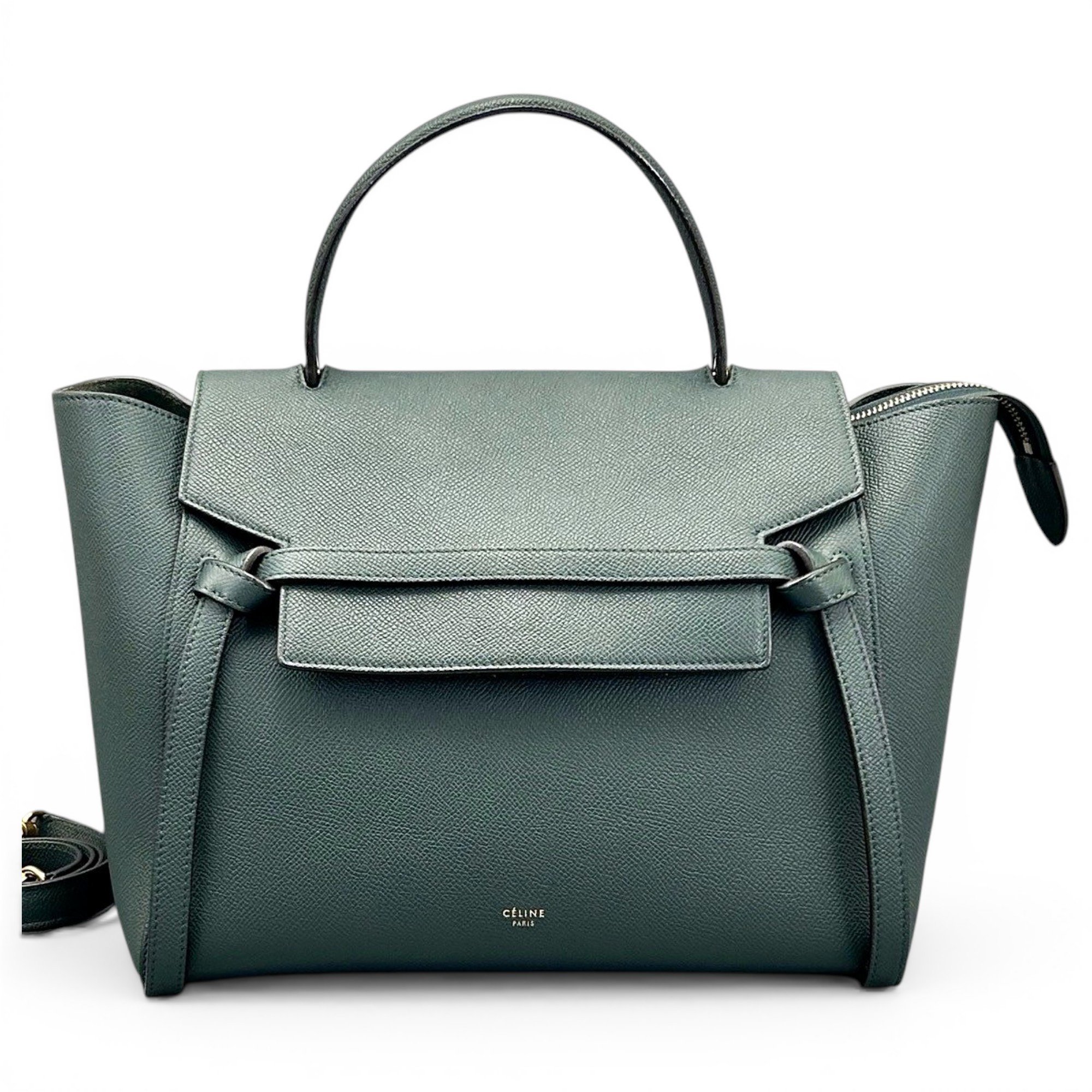 Belt leather handbag