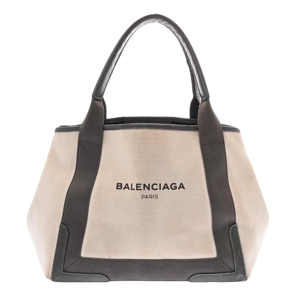 Navy cabas linen handbag