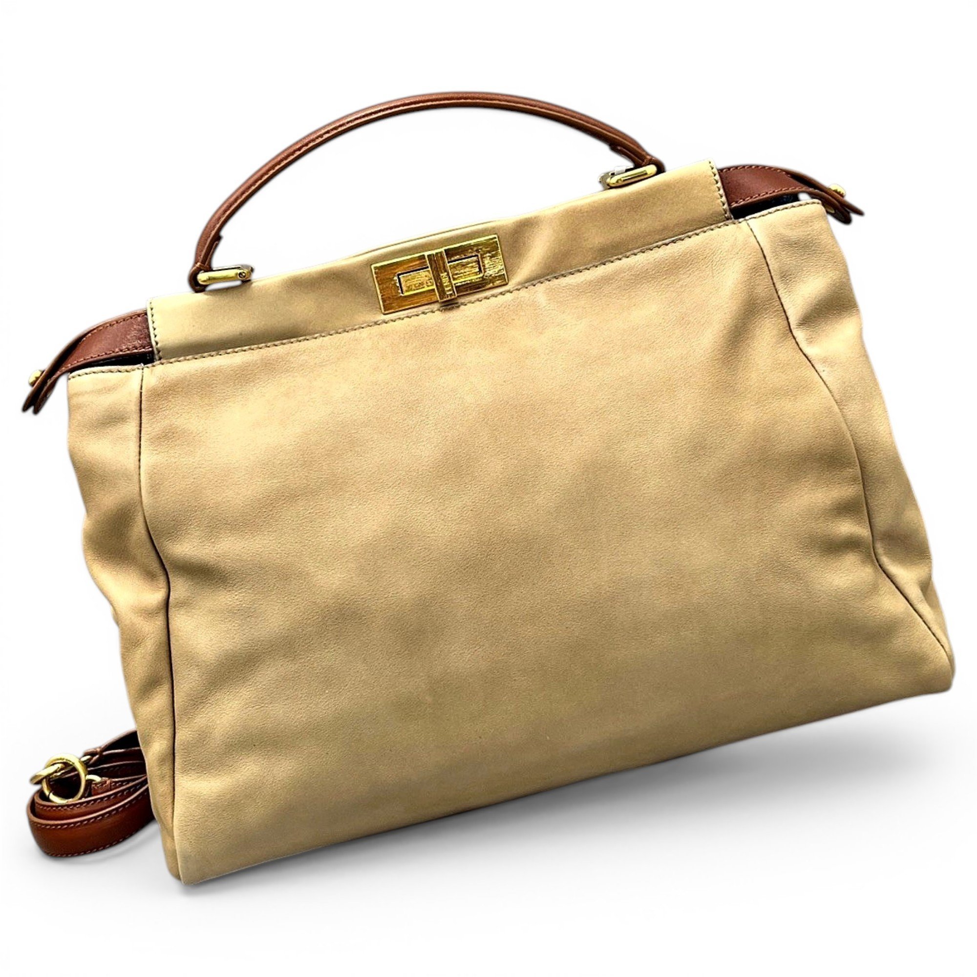 Peekaboo leather handbag
