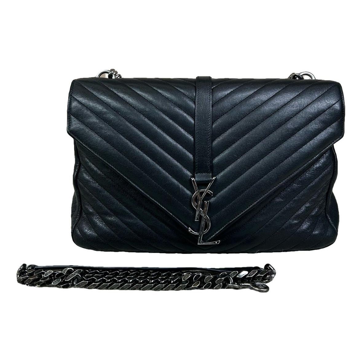 Collége monogramme leather handbag