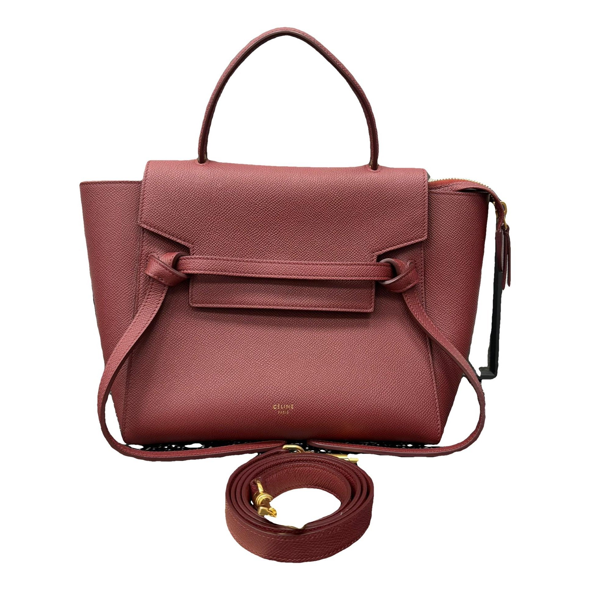 Belt leather handbag