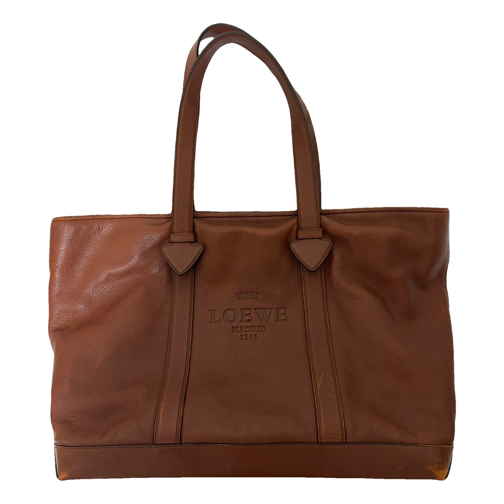 Leather tote