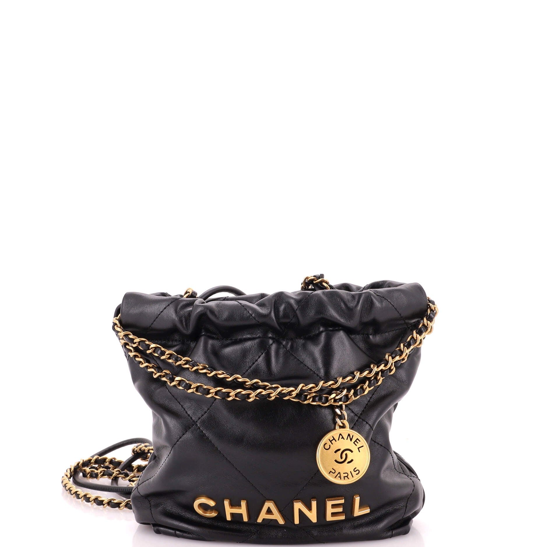 22 Chain Hobo Quilted Calfskin Mini
