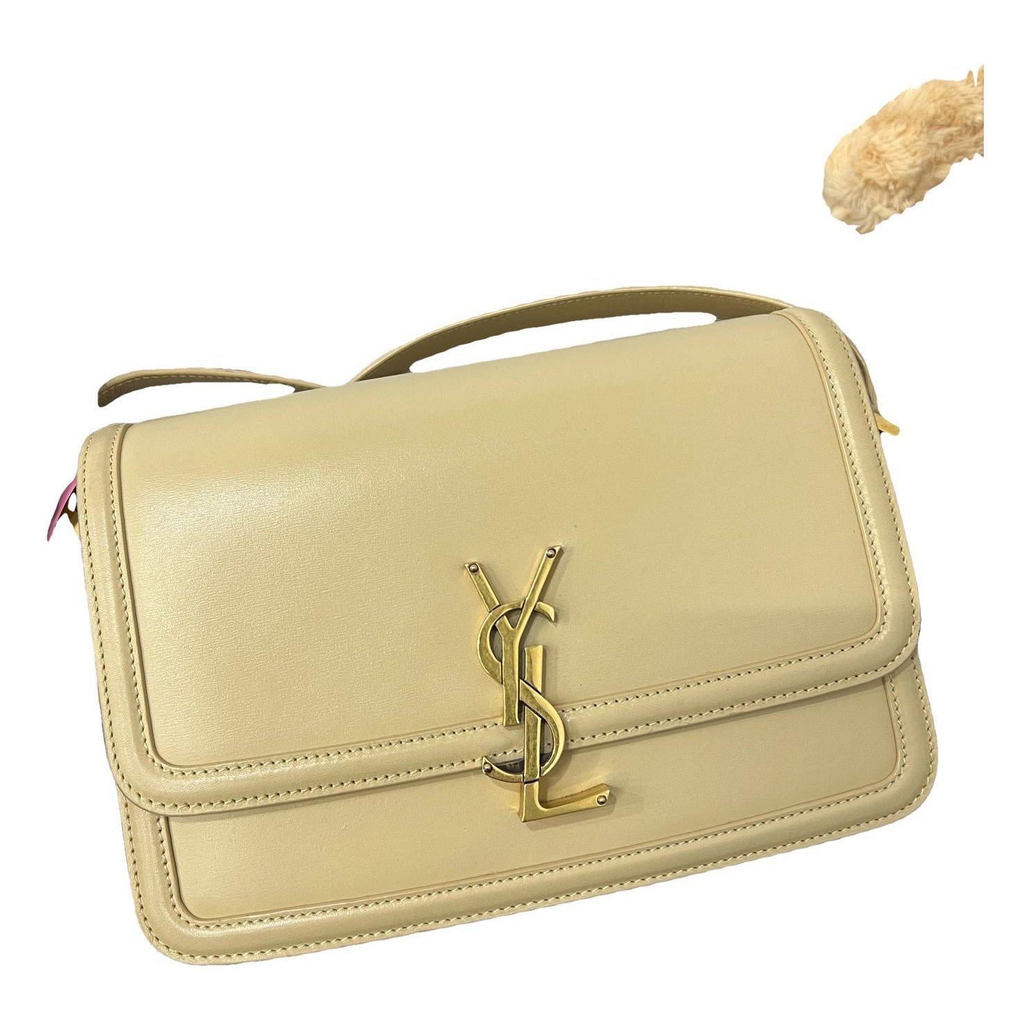 Solférino leather handbag