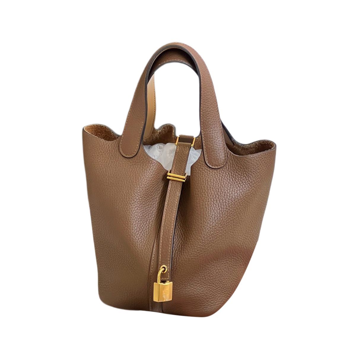 Picotin leather handbag