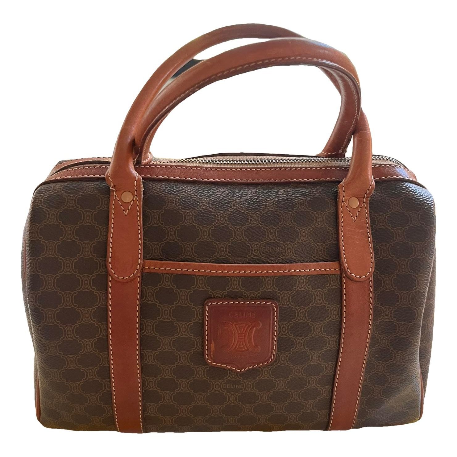 Leather bowling bag