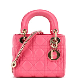 Dior Lady Dior Chain Bag Cannage Quilt Lambskin Mini