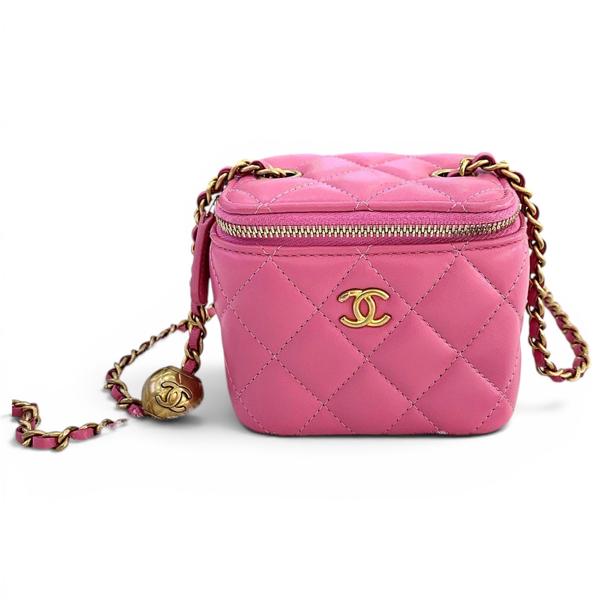 Trendy CC Vanity leather handbag
