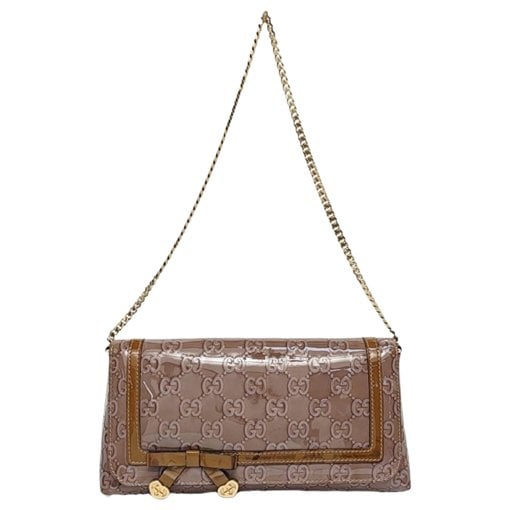 Patent leather handbag