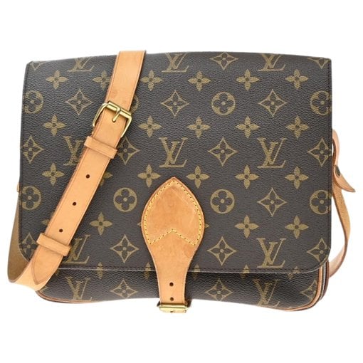 Cartouchière cloth handbag