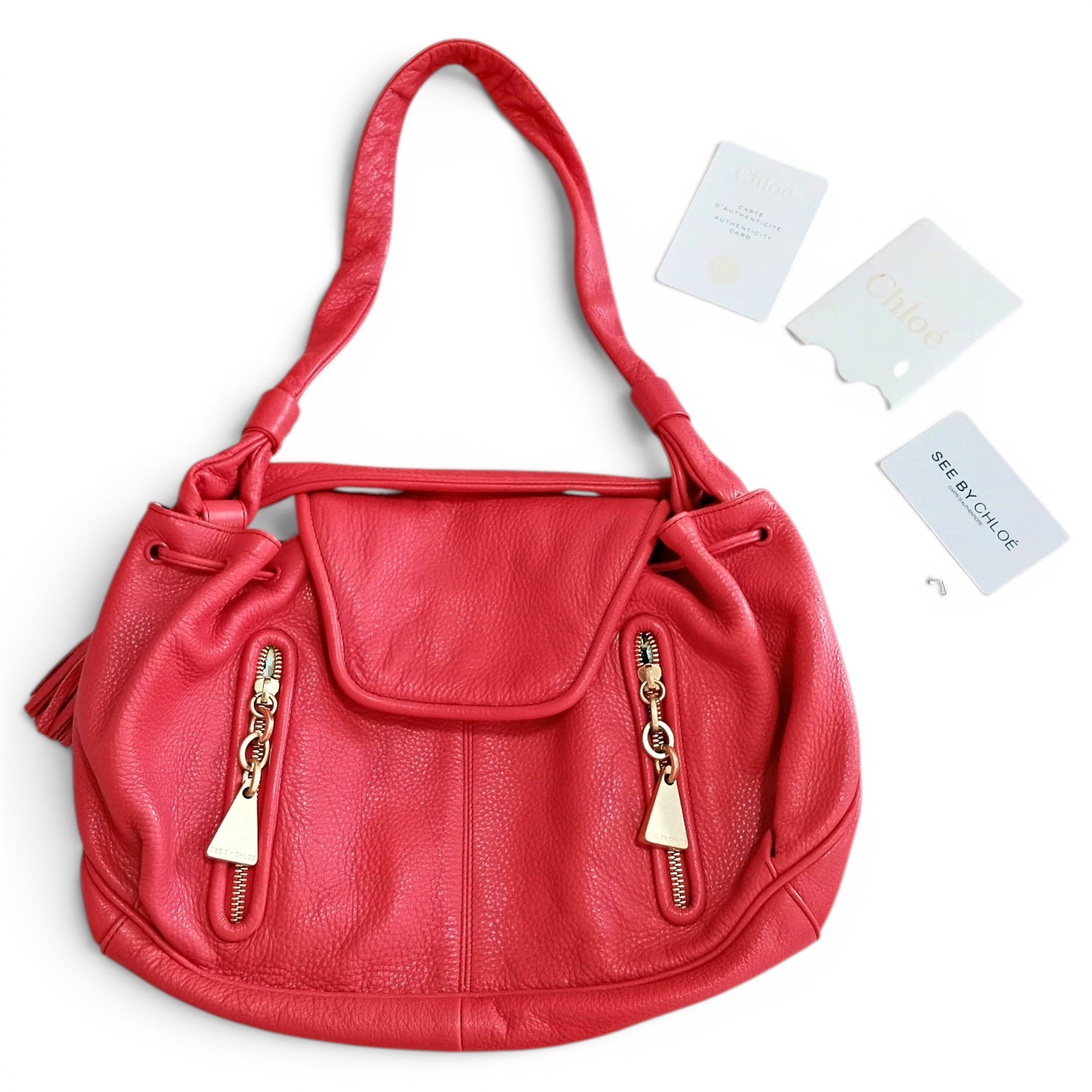 Leather handbag