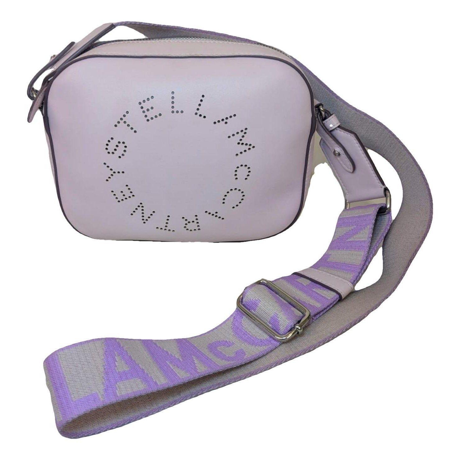 Logo vegan leather crossbody bag