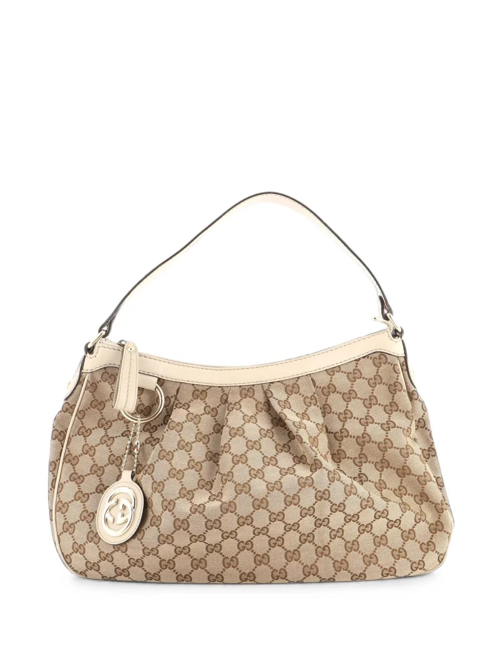 Sukey GG Canvas with Leather Medium hobo bag