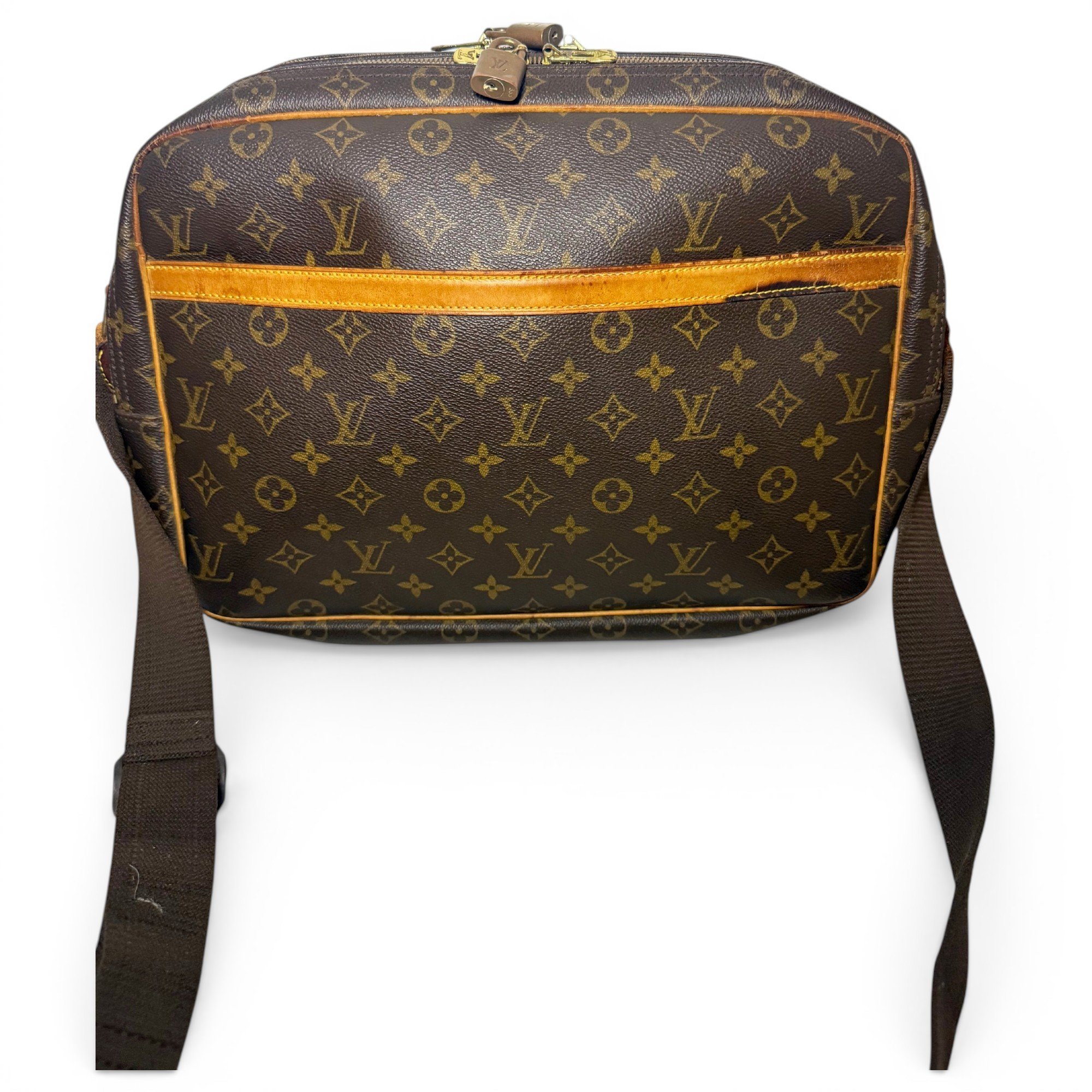 Reporter cloth crossbody bag