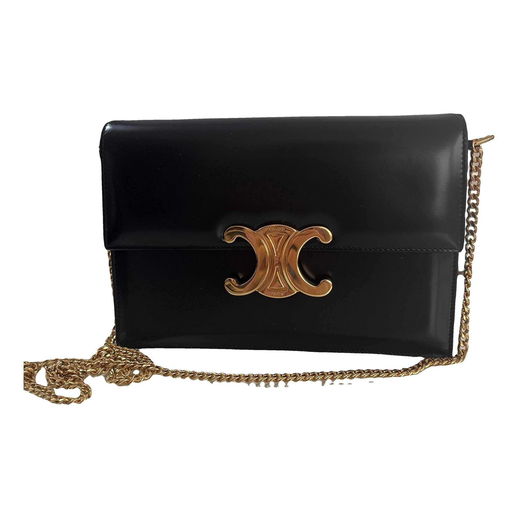 Triomphe patent leather crossbody bag