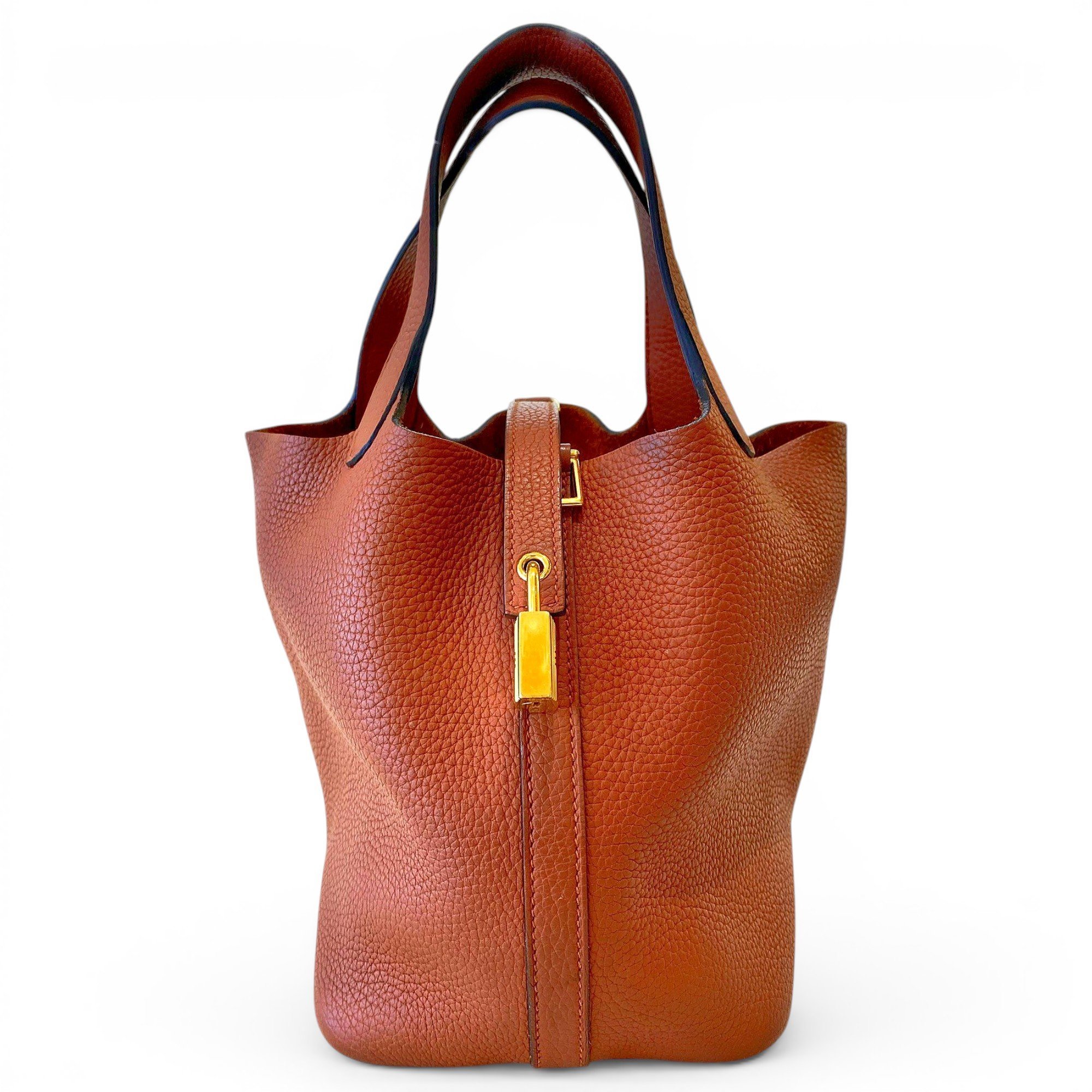 Picotin leather handbag