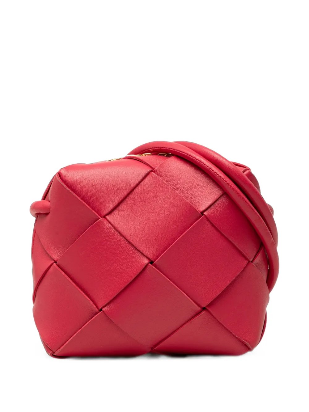 2012-2026 Mini Lambskin Intrecciato Cassette Camera Bag crossbody bag