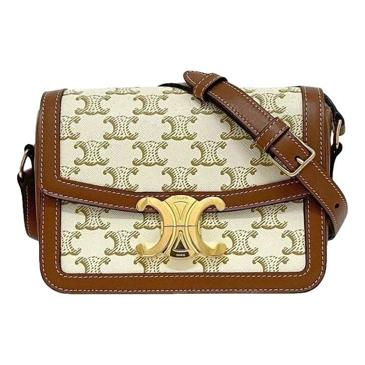 Triomphe leather crossbody bag