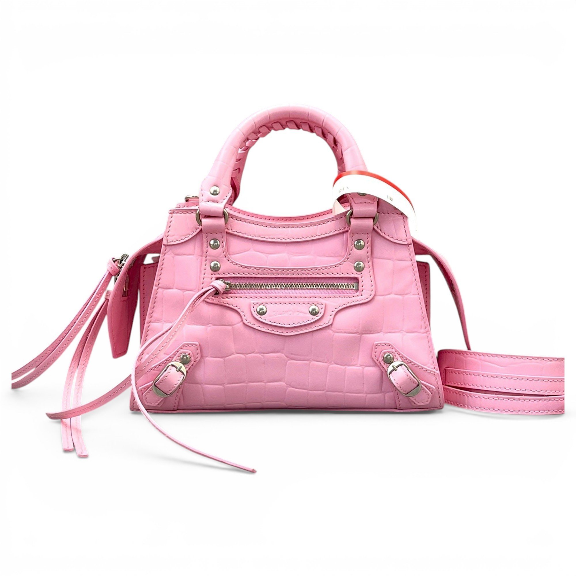 Classic Metalic leather handbag