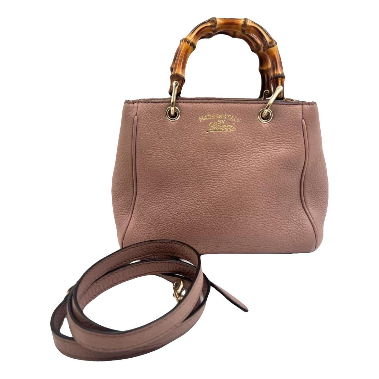 Bamboo Shopper leather tote