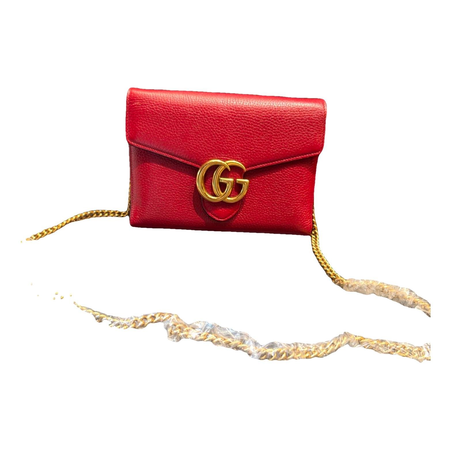 GG Marmont Chain leather crossbody bag