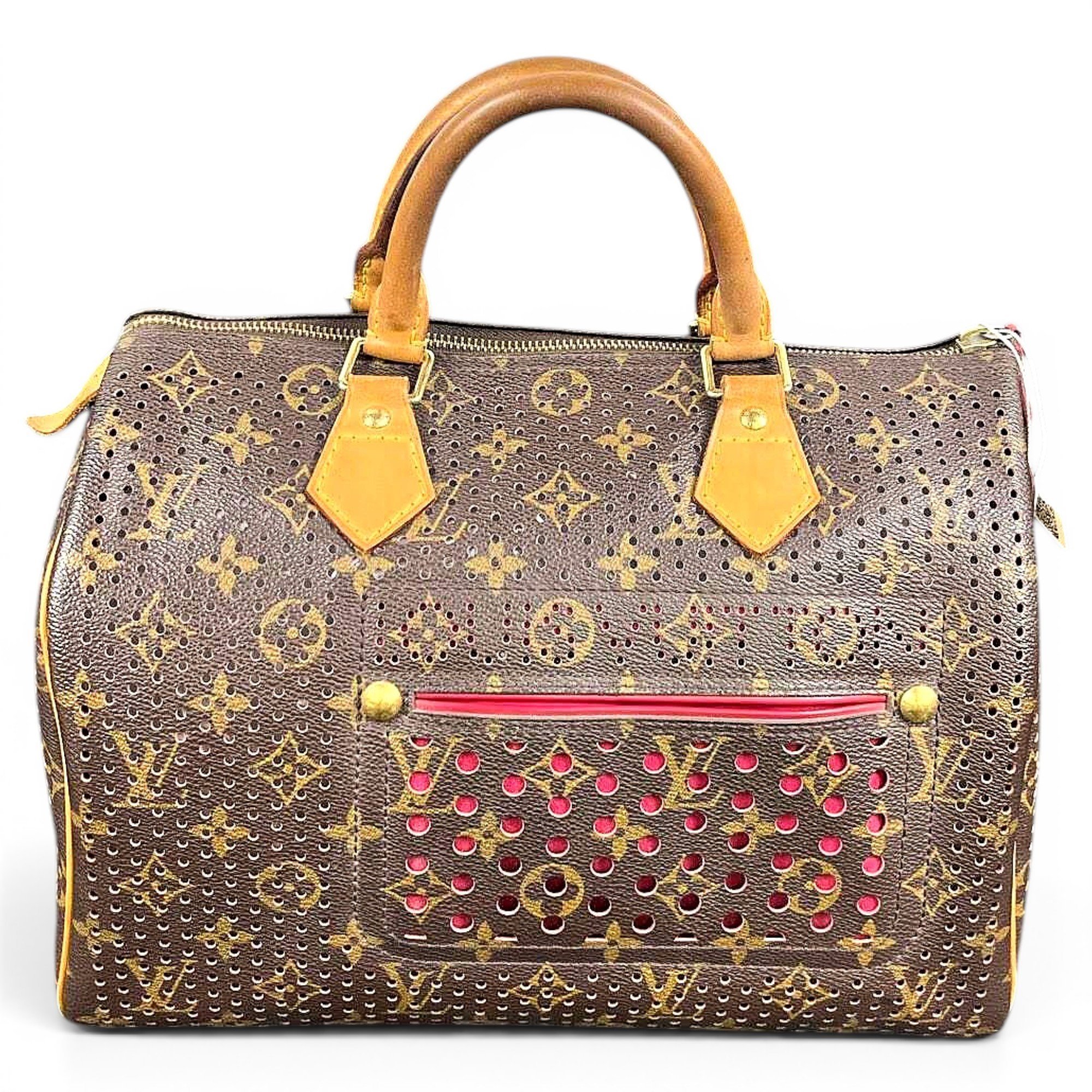 Speedy leather handbag
