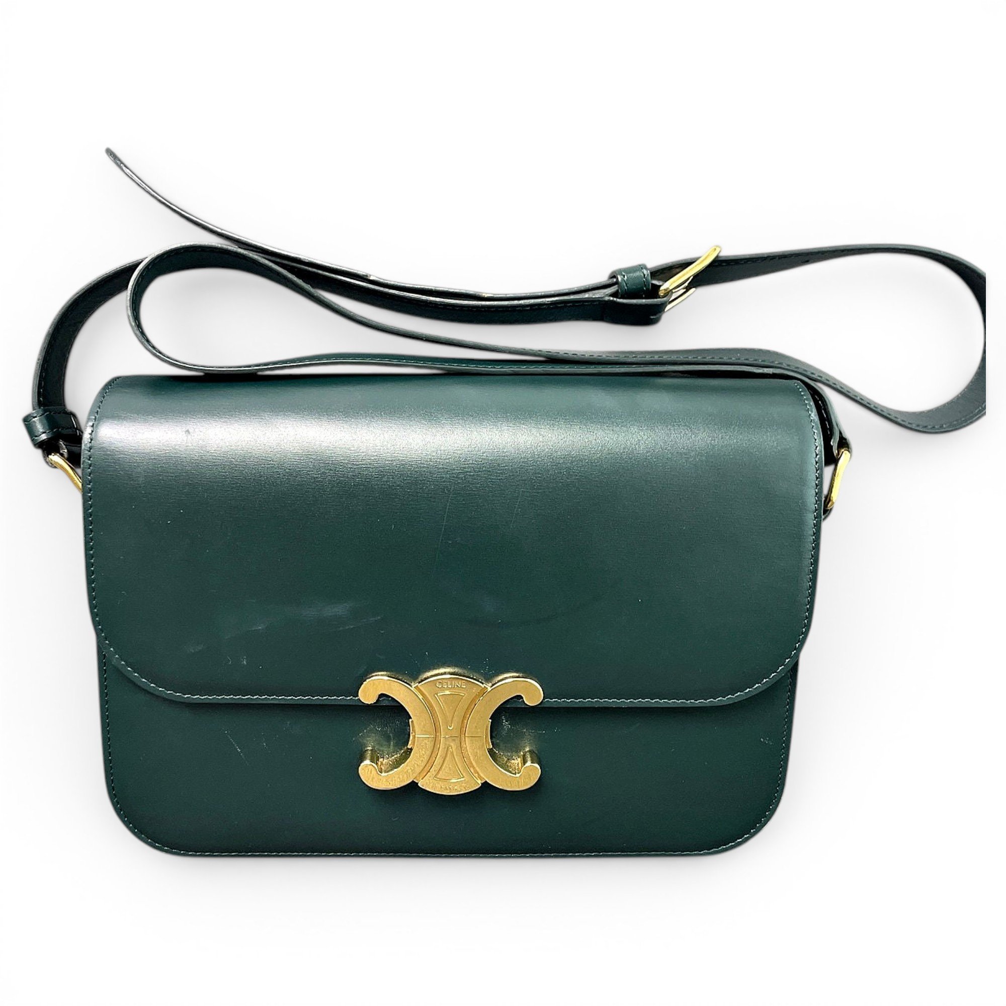 Triomphe leather handbag