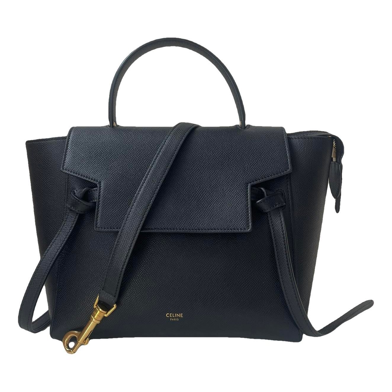Belt leather handbag