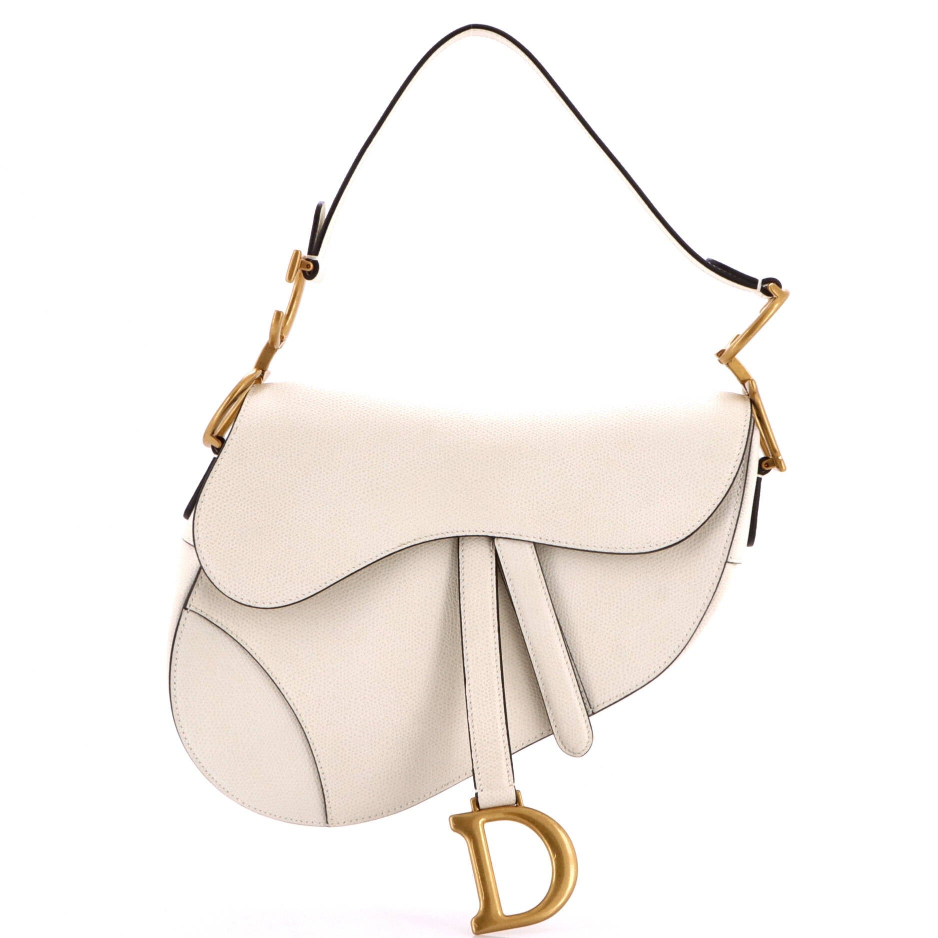 Saddle Handbag Leather Medium