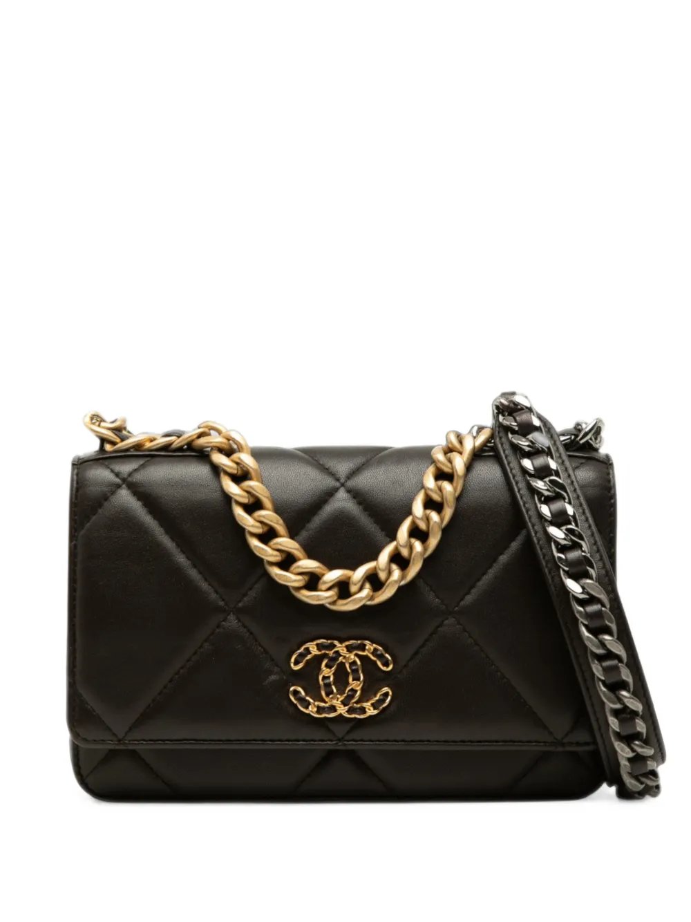 2021-2026 Quilted Lambskin 19 Wallet on Chain satchel