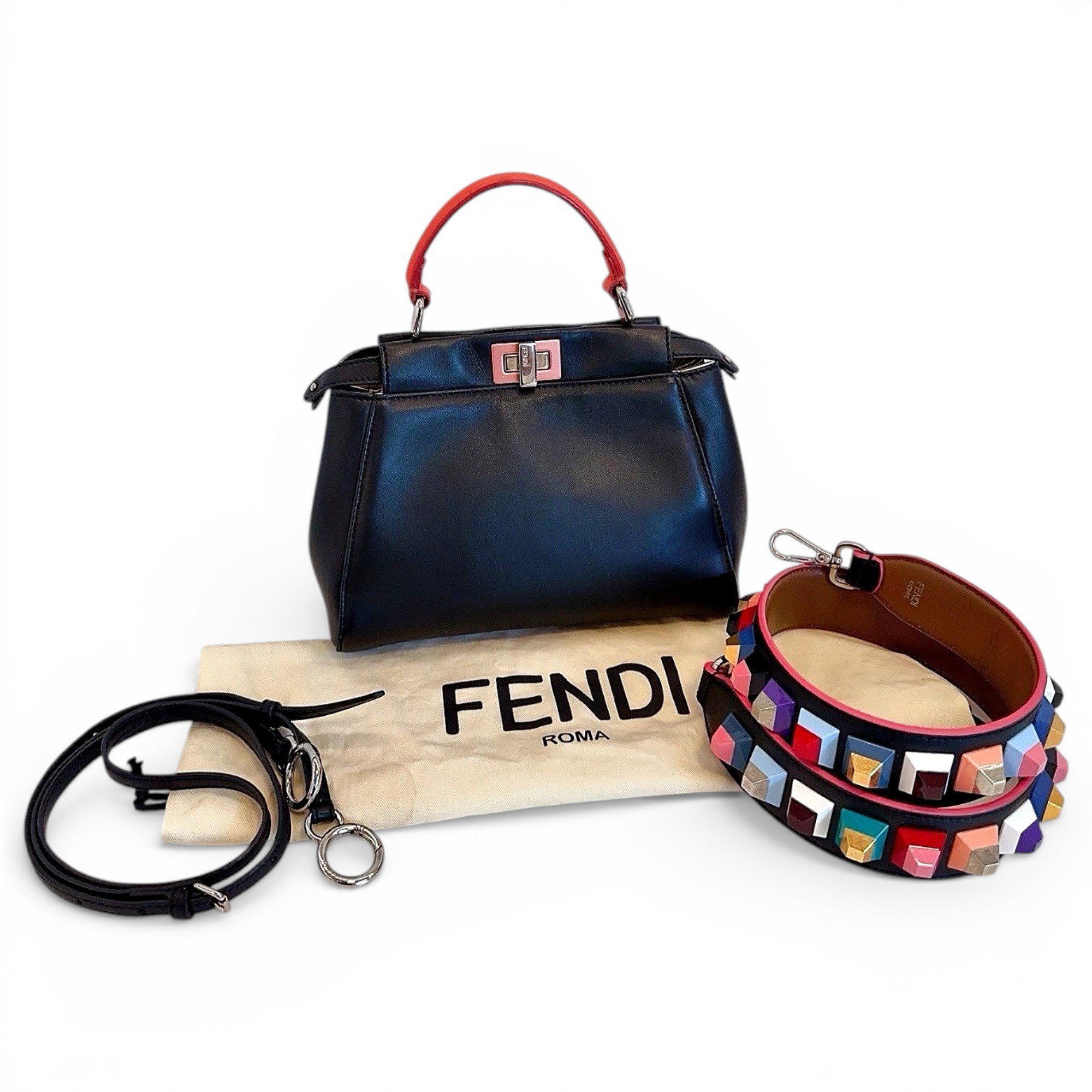 Peekaboo leather handbag