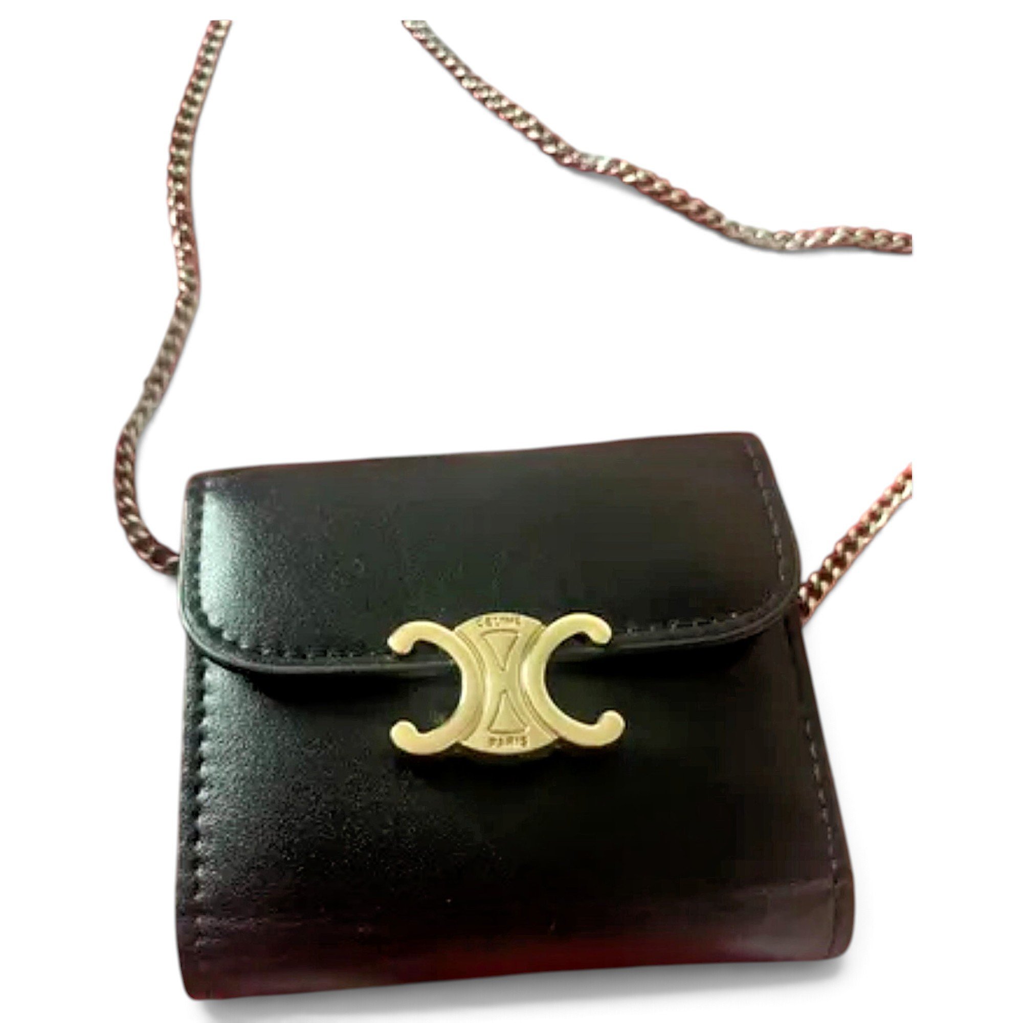 Leather clutch bag