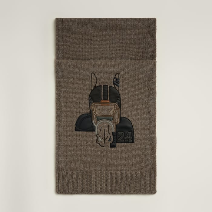 Étoupe Patch Cuir Quarterb'H Muffler