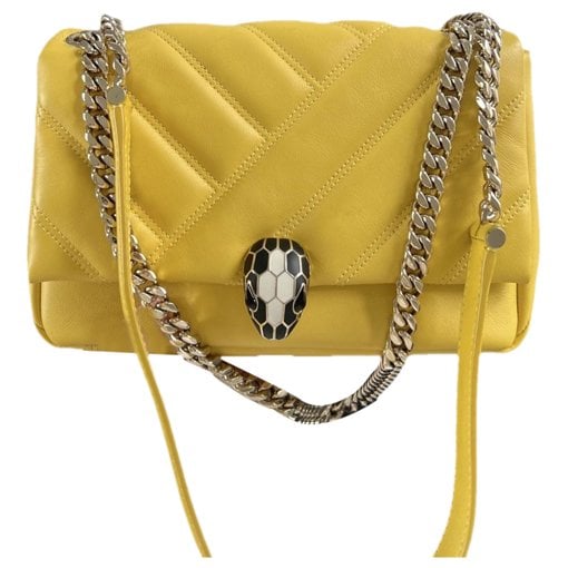 Serpenti leather handbag