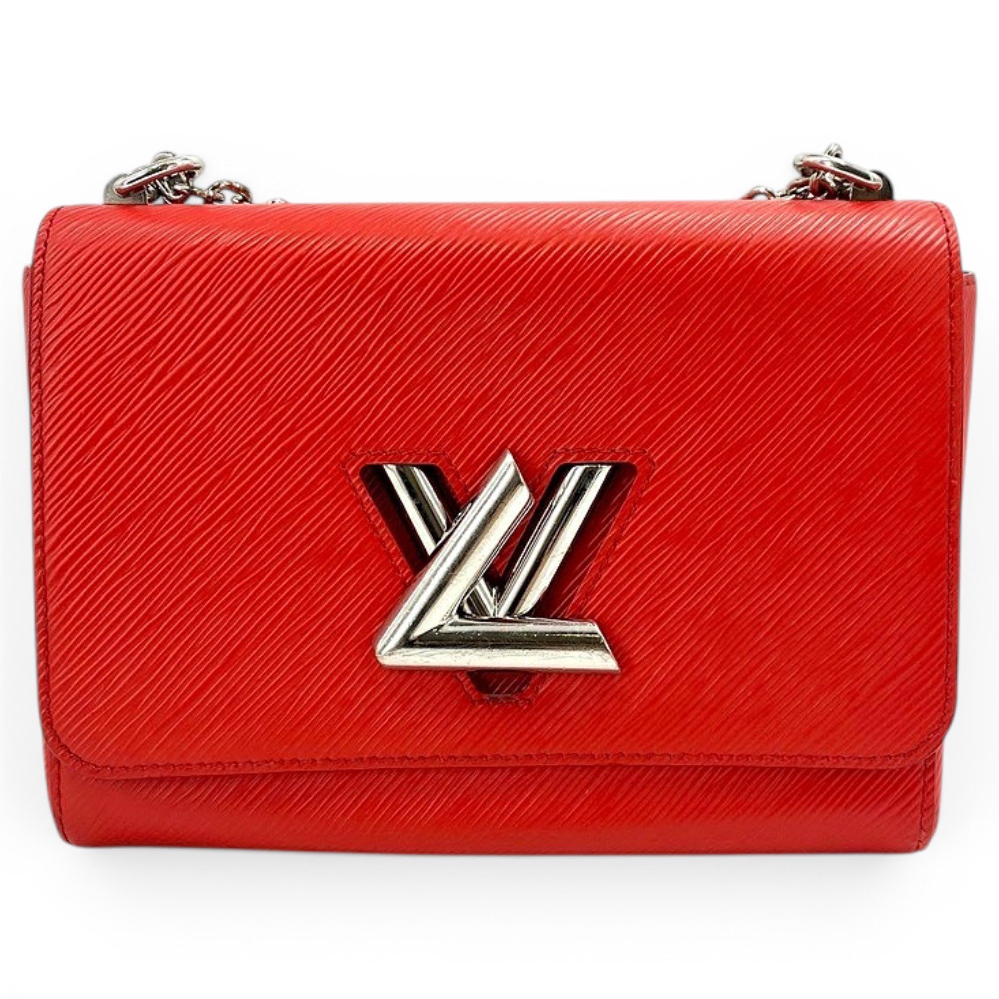 Twist leather handbag